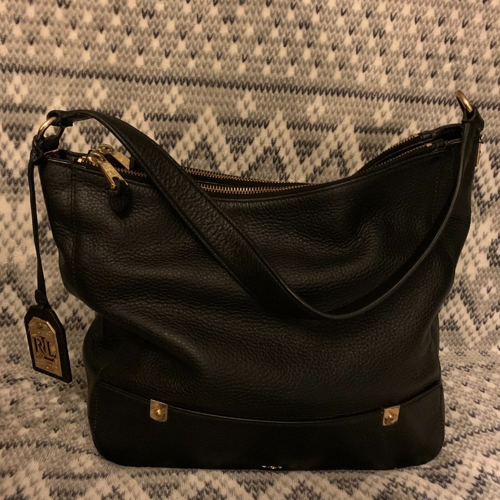 Ralph Lauren  Leather Hobo Shoulder Bag - Picture 3 of 16